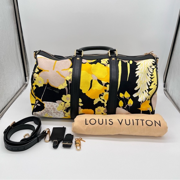 Louis Vuitton Keepall Bandouliere Bag 50 Rare and Limited Edition Floral - Picture 2 of 15